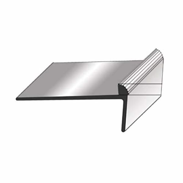 Nez de marche Cornière 10 x 37 x 7 mm Typ 333 Anodiserad aluminium med hål -silver-1000
