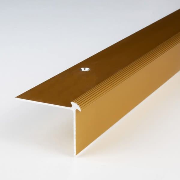 PROVISTON Aluminium anodiserad trappsteg l 40mm H 30 mm L 2700 mm Förborrad