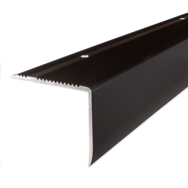 Trappsteg Alu anodiserad mörkbrons L 69 mm H 55 mm Genomgående 1 styck