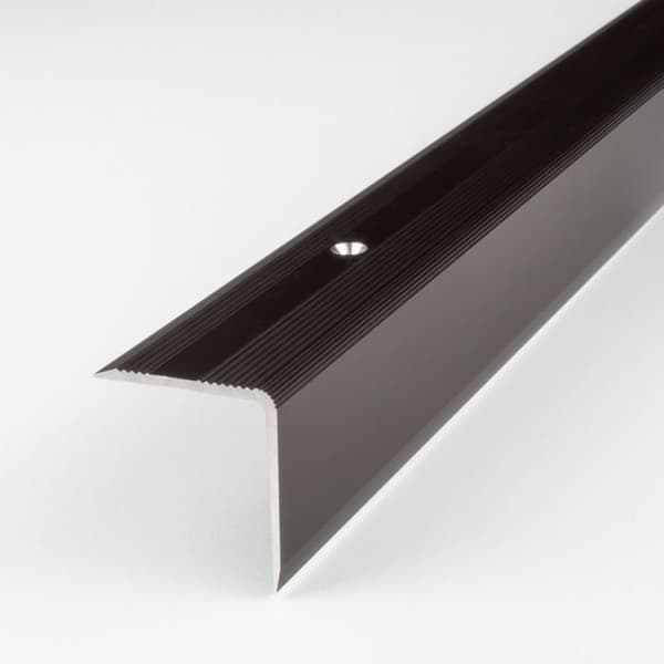 PROVISTON trappnäsa i bronsfärgad aluminium l 30 mm H 32 mm L 2700 mm genombruten trappnäsa profil av hörnprofil kombinerad hörn...