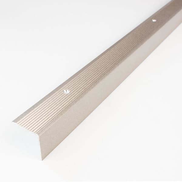 PROVISTON Aluminium Silver metallized trappsteg l 30 mm H 30 mm L 1000 mm Förborrad