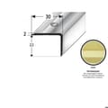 Miniatyrbild 4 av 5: Nez de marche Aluminium Guld l 30 mm H 22 mm Lång 1000mm Att skruva 1 styck