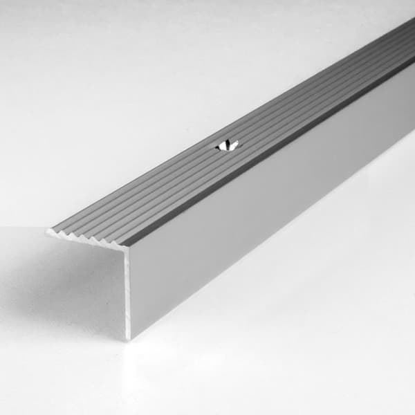 PROVISTON Aluminium anodiserad silver trappkant l 20 mm H 20 mm L 2700 mm Genomgående