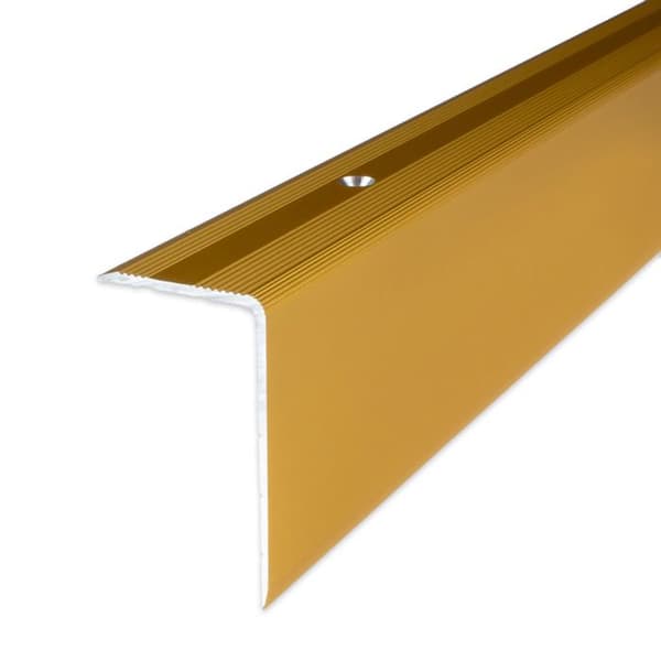 Nez de marche Aluminium Guld l 30 mm H 52 mm Lång 1000mm Att skruva 1 styck
