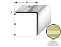 Miniatyrbild 2 av 3: PROVISTON aluminium anodiserad trapplist l 40 mm H 42 mm L 2700 mm borrad trapplist kombinerad