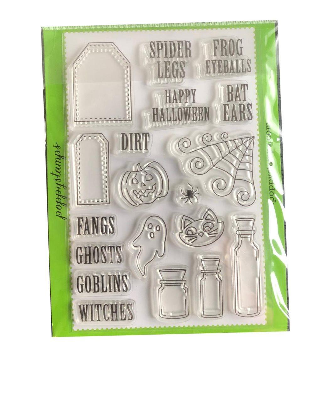 1 ark clear stämpel tags katt flaskor ett set