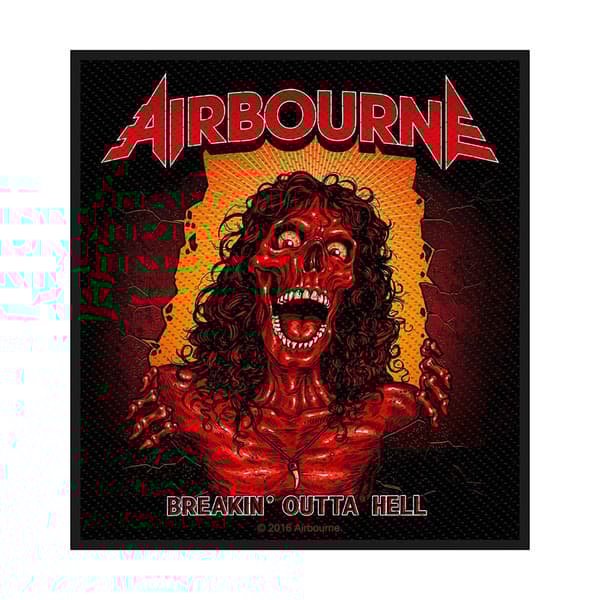 Airbourne Standard Patch: Breakin' Outa Hell (Loose)