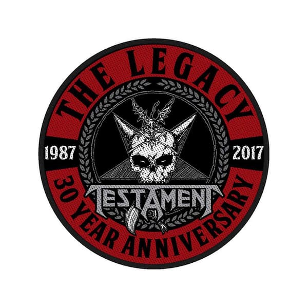 Testament Standard Patch: The Legacy 30 Year Anniversary (Loose)