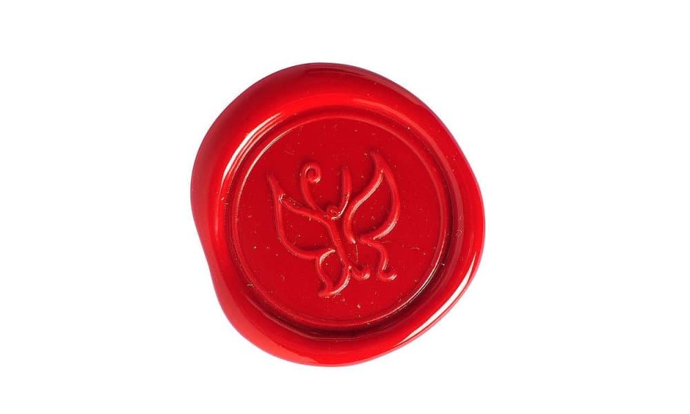 Sigillstämpel J.Herbin, Fjäril