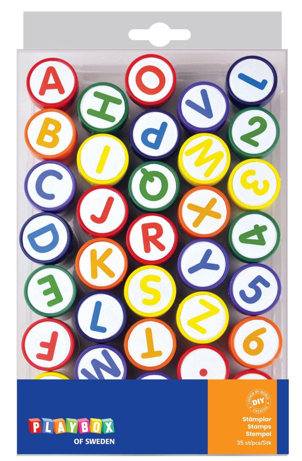 Stämplar bokstäver o siffror 35/FP