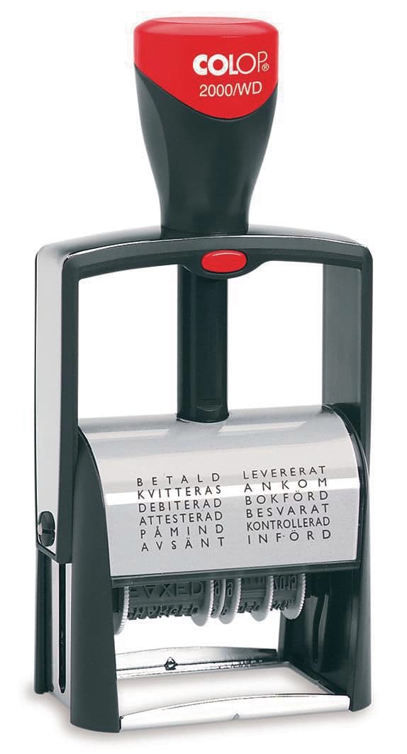 Stämpel COLOP datum 2000/WD