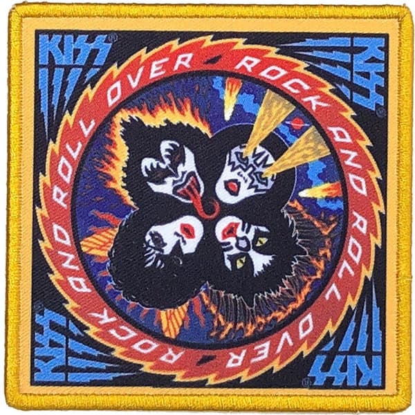 KISS Standard Patch: Rock And Roll Over (Album Cover)
