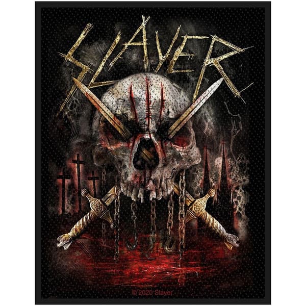 Slayer Standard Patch: Skull & Swords (Loose)
