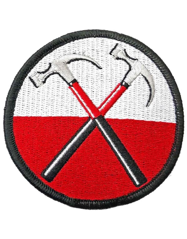 Pink Floyd Patch The Wall Hammers Circle Band Logo Official Iron On Accessory Size