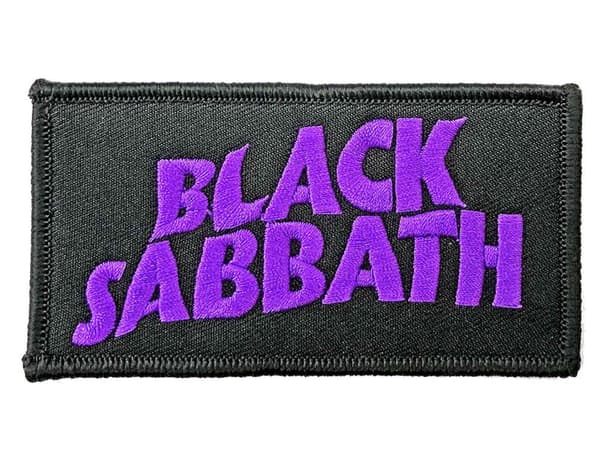 Black Sabbath Patch Wavy Band Logo Official Talla única