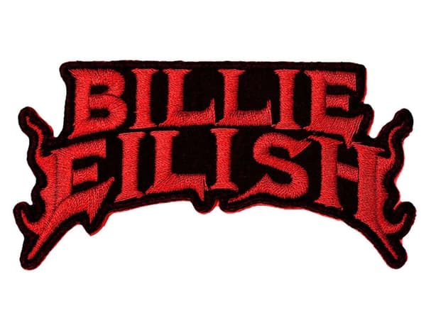 Billie Eilish Patch Flame Red Official Accessory Size