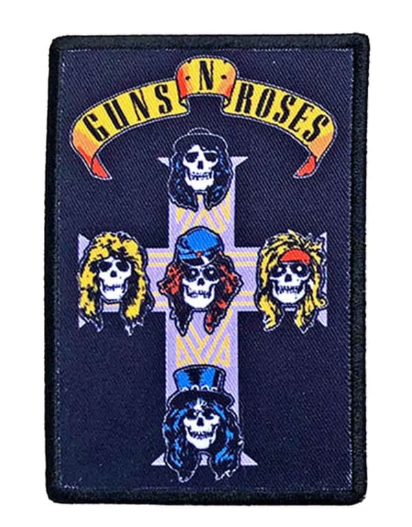 Guns N Roses Patch Nightrain Cross Band Logo Official Taglia unica