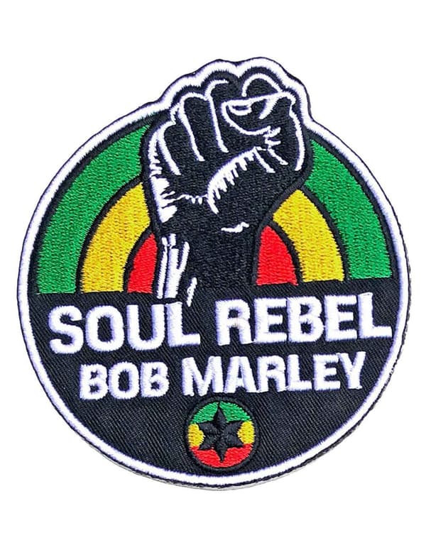 Bob Marley Patch Soul Rebel Official Accessory Size