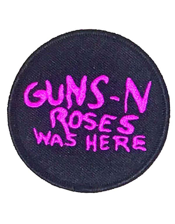 Guns N Roses Patch Was Here Band Logo Official Black Einheitsgröße