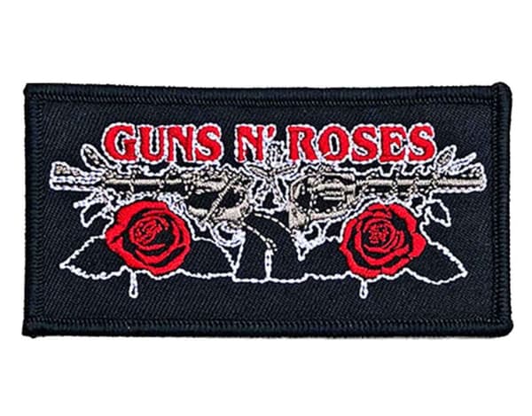 Guns N Roses Patch Vintage Pistols Band Logo Official Black Einheitsgröße