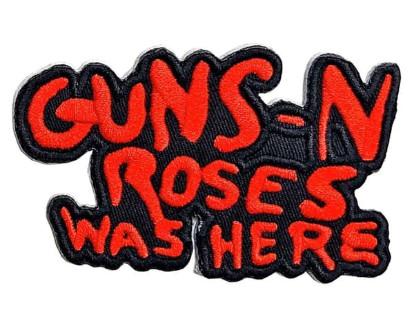 Guns N Roses Patch Cut Out Was Here Band Logo Official Einheitsgröße