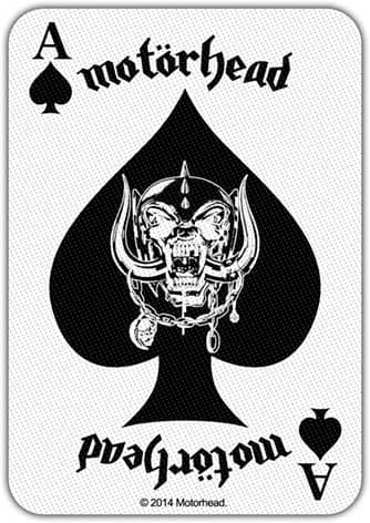 Motorhead Patch Ace of Spades Card Official Cotton Sew On 10cm x 7cm S