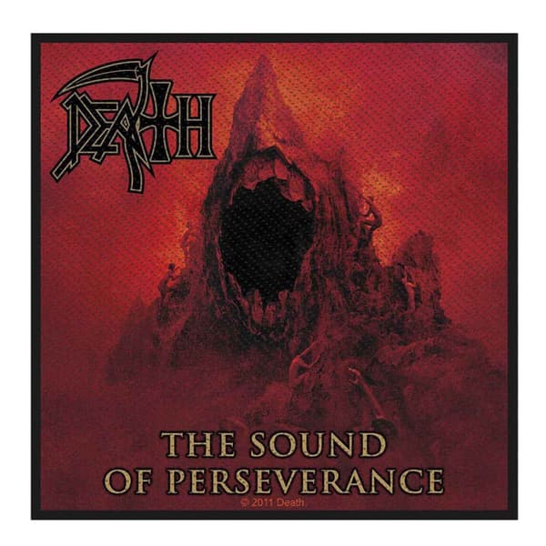 Death Patch Sound Of Perseverance Band Logo Official Woven (10cm x 10cm) Accessory Size
