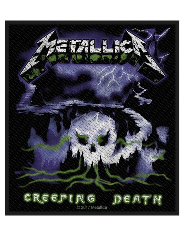 Metallica Patch Creeping Death Band Logo Official woven sew on Taglia unica