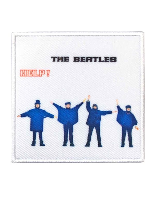 The Beatles Patch Help Album Cover White embroidered Iron on 8.5x8.5cm Accessory Size