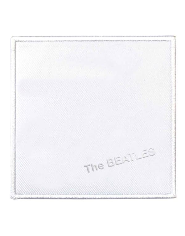 The Beatles Patch White Album Album Cover Official embroidered Iron on Accessory Size