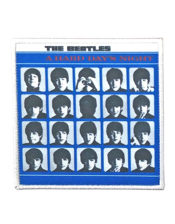 The Beatles Patch A Hard Days Night Album Cover embroidered Iron on 8.5 x 8.5cm Accessory Size