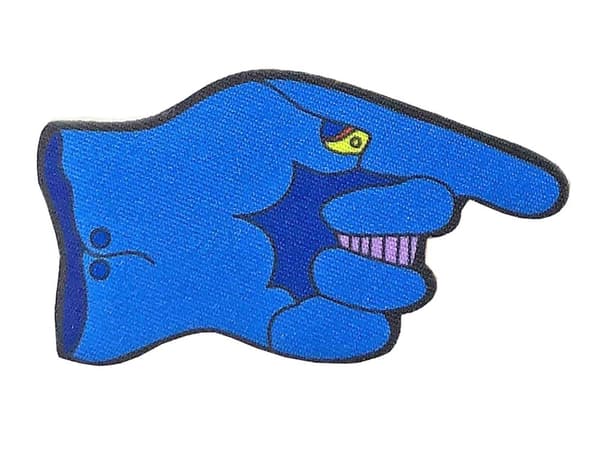 The Beatles Patch Yellow Submarine The Dreadful Flying Glove Blue 8 x4.5cm En Storlek