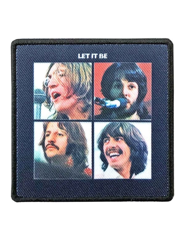 The Beatles Patch Let It Be Album Cover Official embroidered Iron on Accessory Size