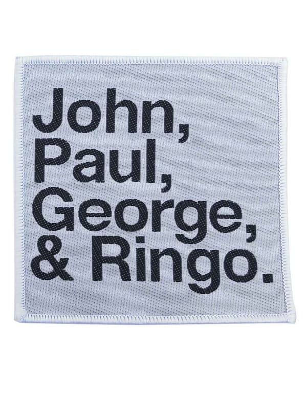 The Beatles Patch John Paul George Ringo Official embroidered Iron on Accessory Size