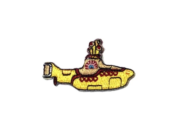 The Beatles Patch Yellow Submarine Cut out Official embroidered Iron on Small Accessory Size