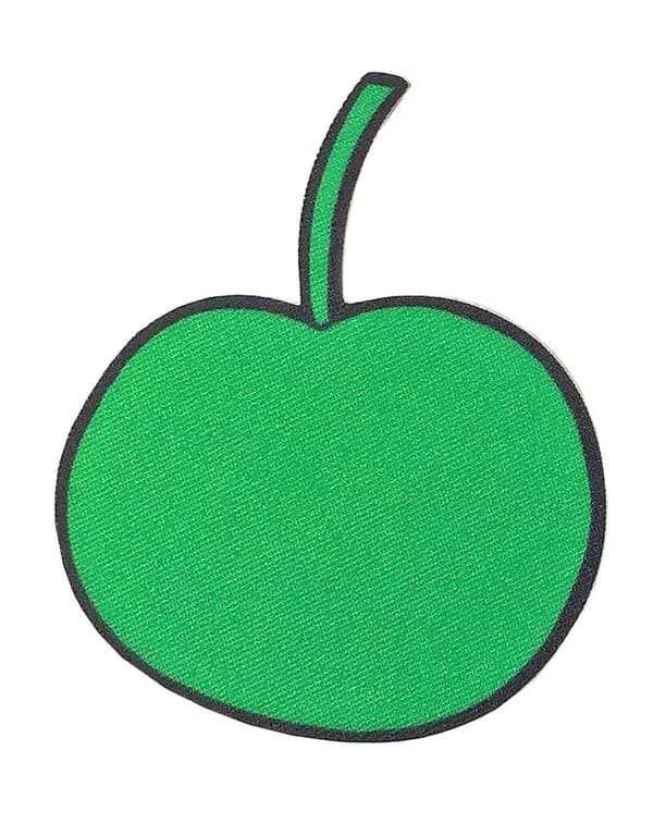 The Beatles Patch Yellow Submarine Apple Official Green embroidered Iron on Accessory Size