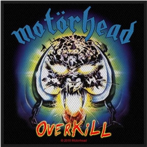 Motorhead Patch Overkill band logo Official woven (10cm x 10cm) One Size