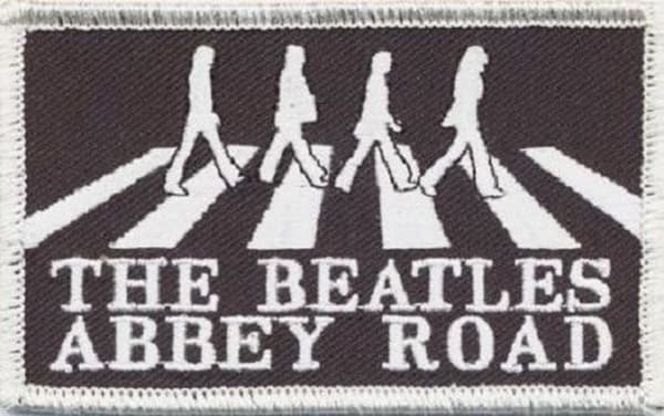 The Beatles Patch Abbey Road Crossing Band Logo Official Patch (9cm x 6cm) One Size