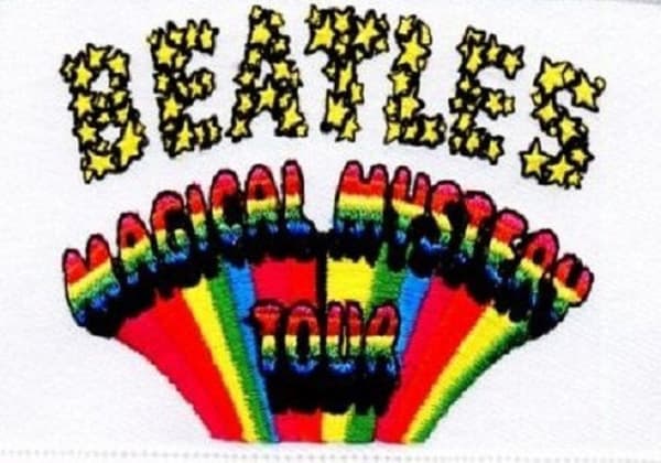 The Beatles Patch Magical Mystery Tour Band Logo Official (9cm x 6cm) One Size