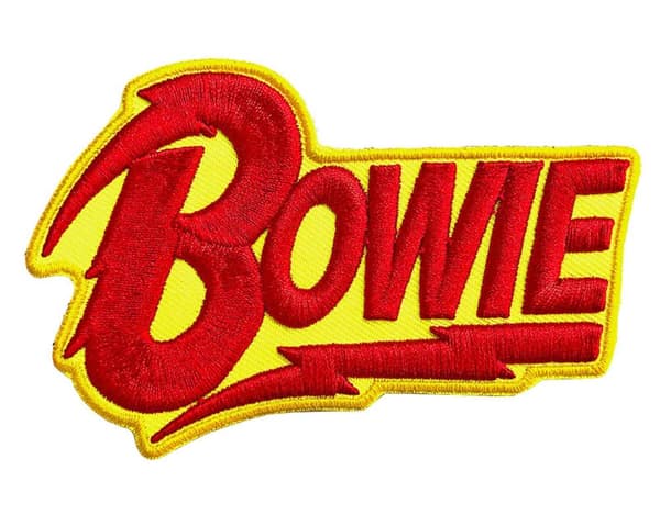 David Bowie Patch Diamond Dogs 3D Logo Official Taglia unica