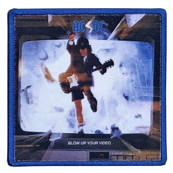 AC/DC Patch Blow Up Your Video Band Logo Official Tek Beden