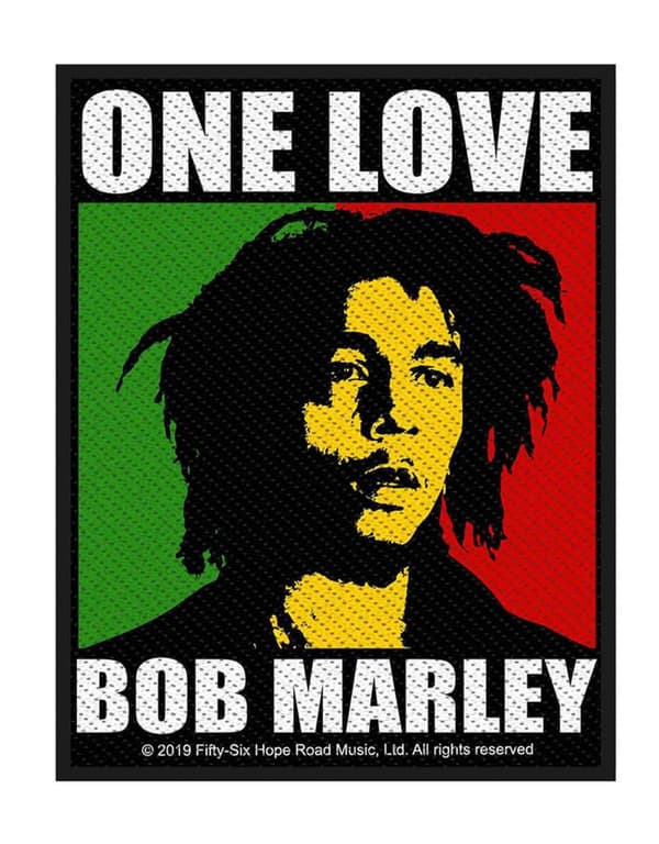 Bob Marley Patch One Love Official Retail Pack Accessory Size
