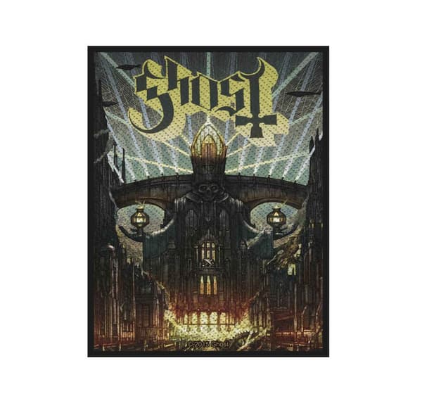 Ghost Patch Meliora Band Logo Official 10cm x 7.5cm woven sew on Accessory Size
