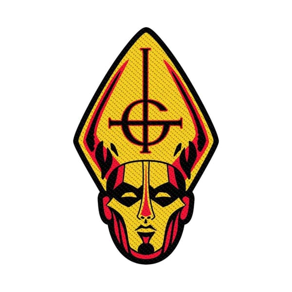 Ghost Patch Papa Head Band Logo Prequelle Official Cut out woven sew on Accessory Size
