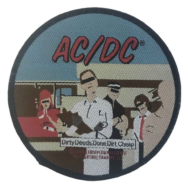 AC/DC Patch Dirty Deeds Done Dirt Cheap Patch Accessory Size