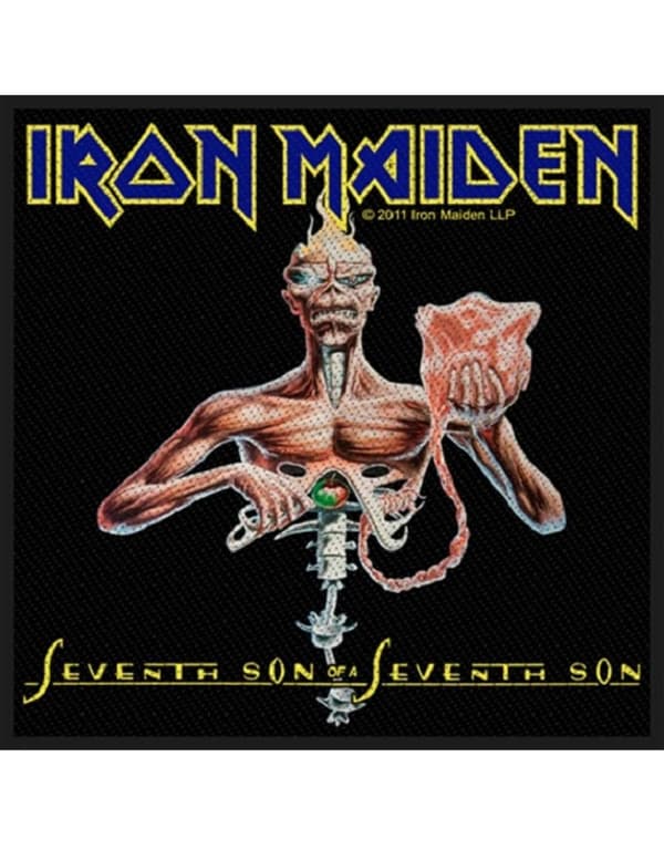Iron Maiden Patch Seventh Son band logo Official (10cm x 10cm) Taglia unica
