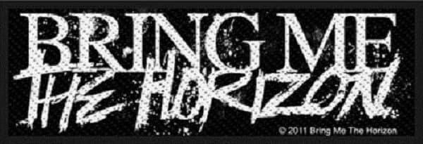 Bring Me The Horizon Horror Logo Official Black Patch (10cm x 4cm) One Size