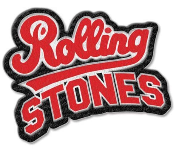 The Rolling Stones Patch Team band Logo cut out Official Iron on Accessory Size