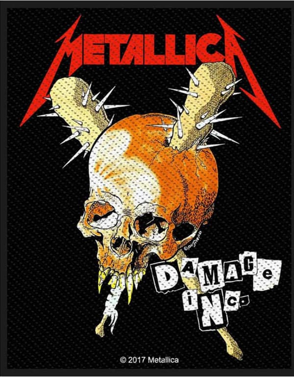 Metallica Patch Damage Inc Band Logo Official woven sew on 10cm x 8cm One Size