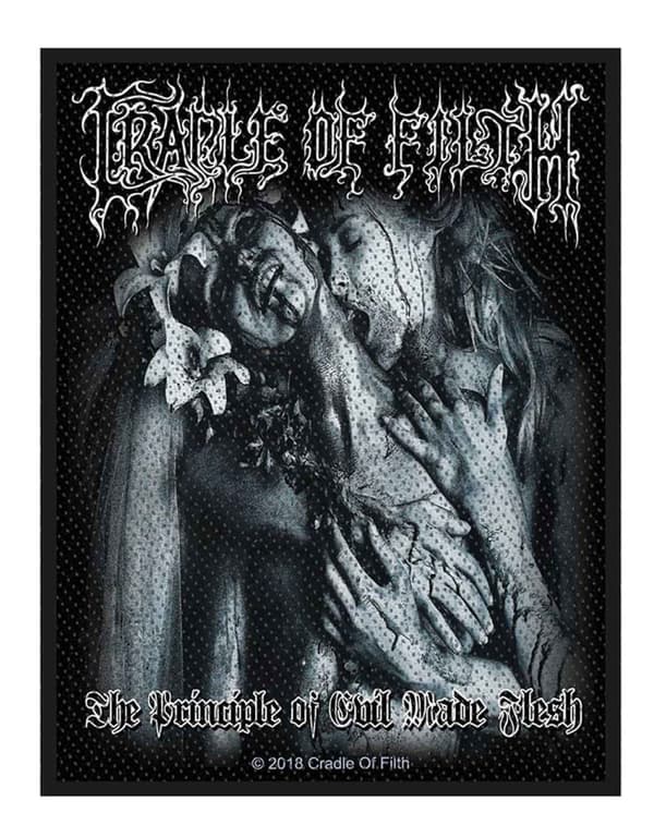 Cradle Of Filth Patch Principle of Evil Made Flesh Band Logo Official Taglia unica